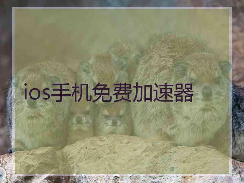 ios手机免费加速器 ios手机免费加速器