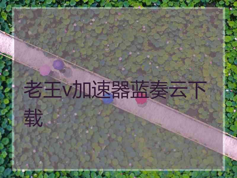 老王v加速器蓝奏云下载 老王v加速器蓝奏云下载