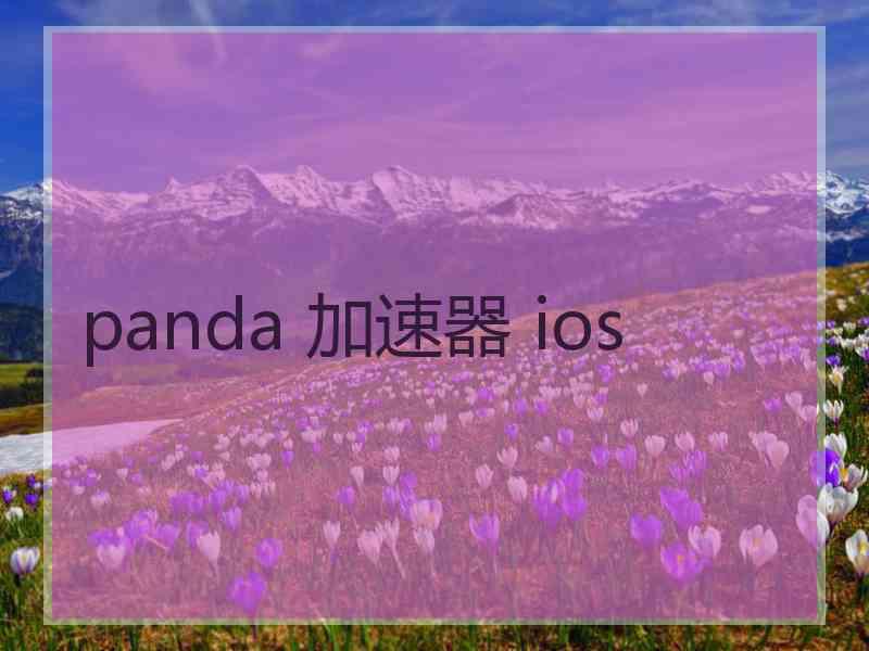 panda 加速器 ios panda 加速器 ios