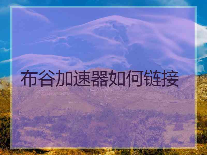 布谷加速器如何链接 布谷加速器如何链接
