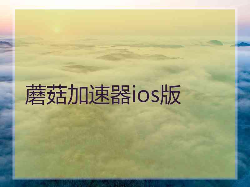 蘑菇加速器ios版 蘑菇加速器ios版