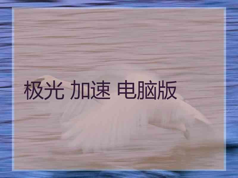 极光 加速 电脑版 极光 加速 电脑版