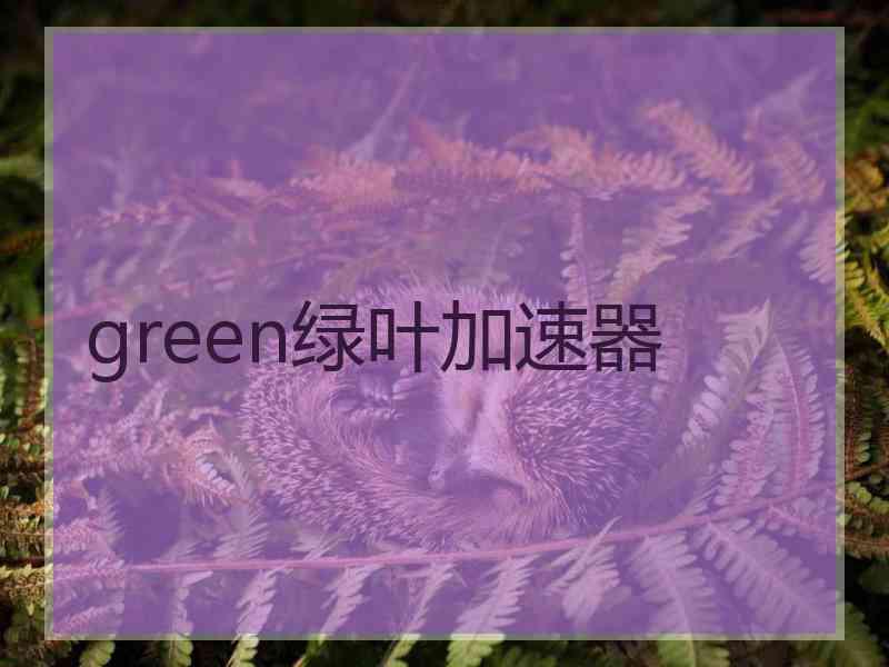 green绿叶加速器