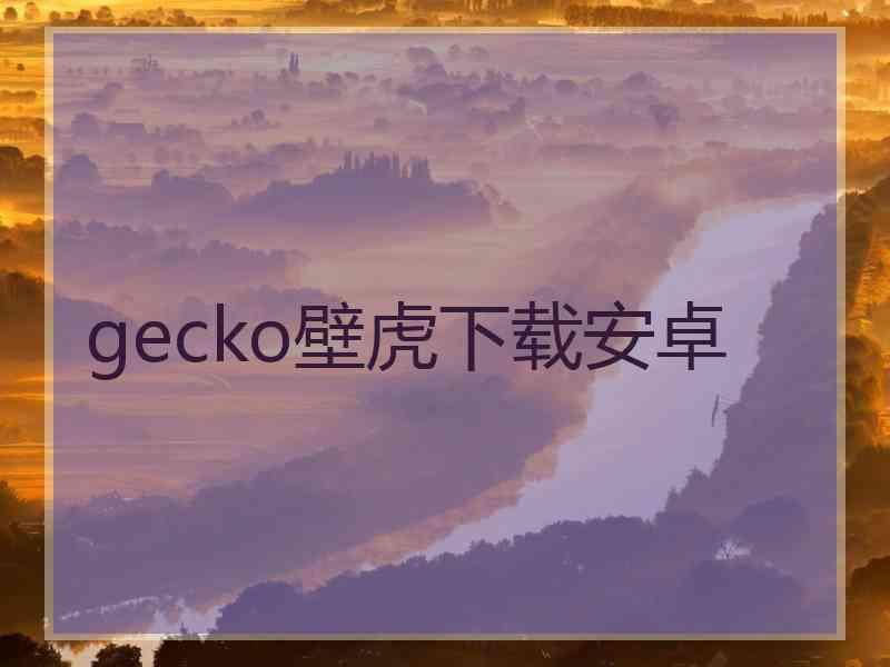 gecko壁虎下载安卓
