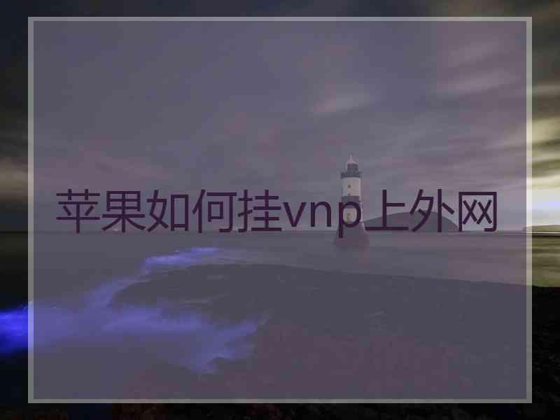 苹果如何挂vnp上外网