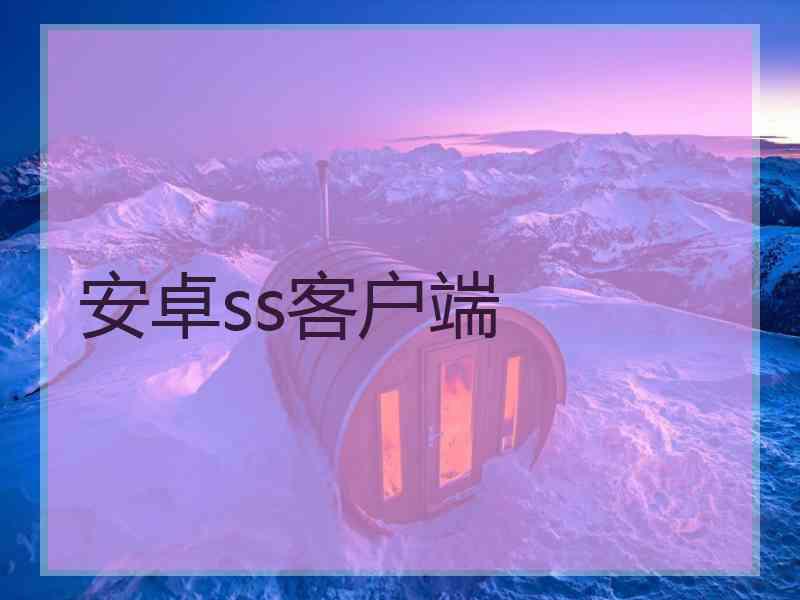 安卓ss客户端
