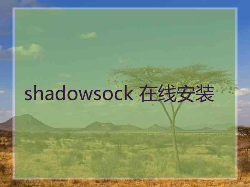 shadowsock 在线安装