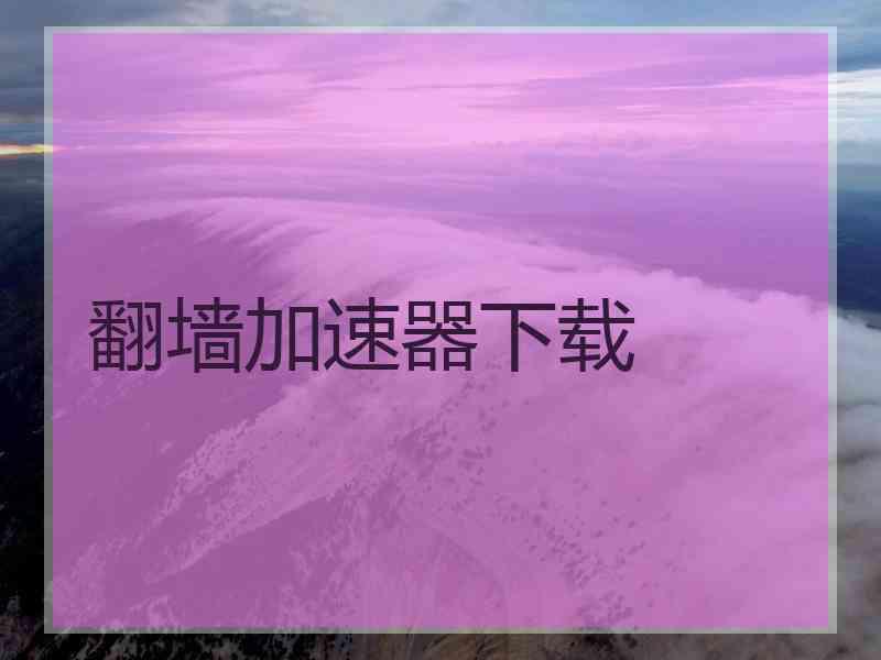翻墙加速器下载