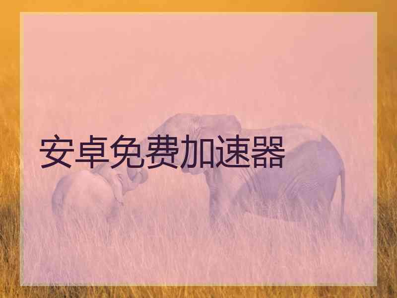 安卓免费加速器