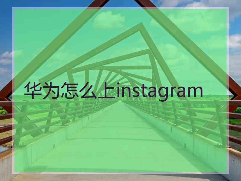 华为怎么上instagram