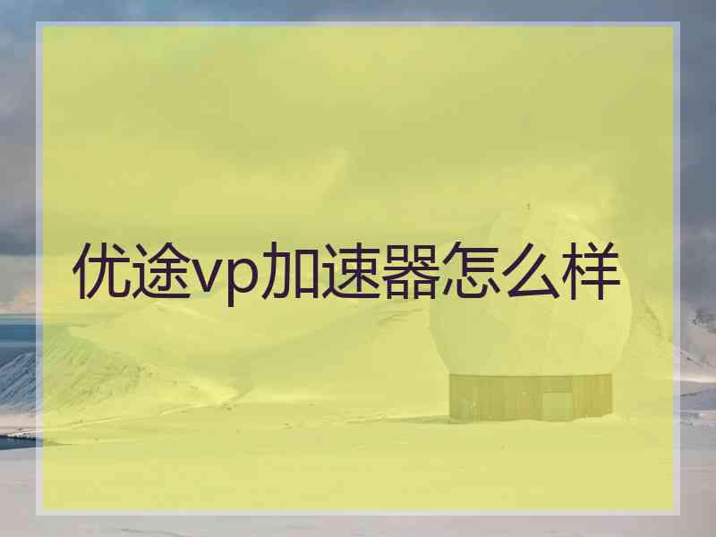 优途vp加速器怎么样