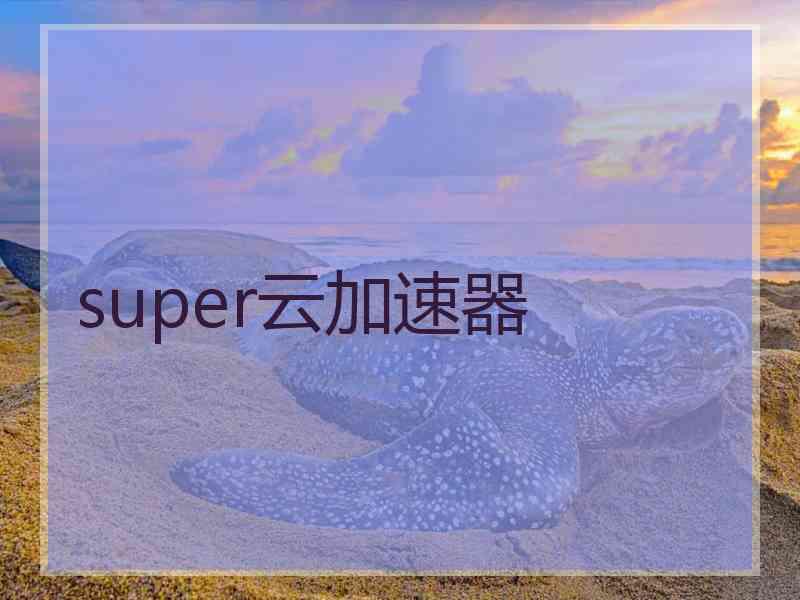 super云加速器