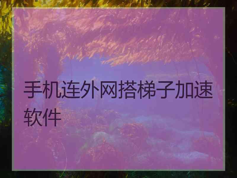手机连外网搭梯子加速软件