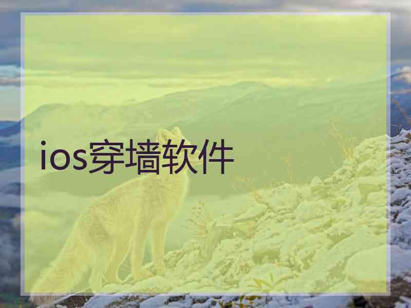 ios穿墙软件