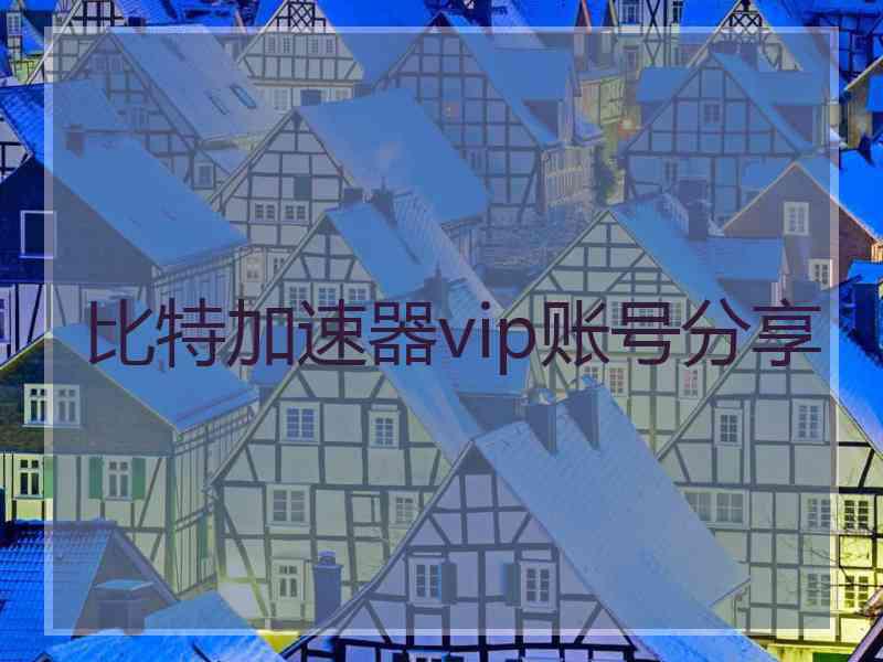 比特加速器vip账号分享