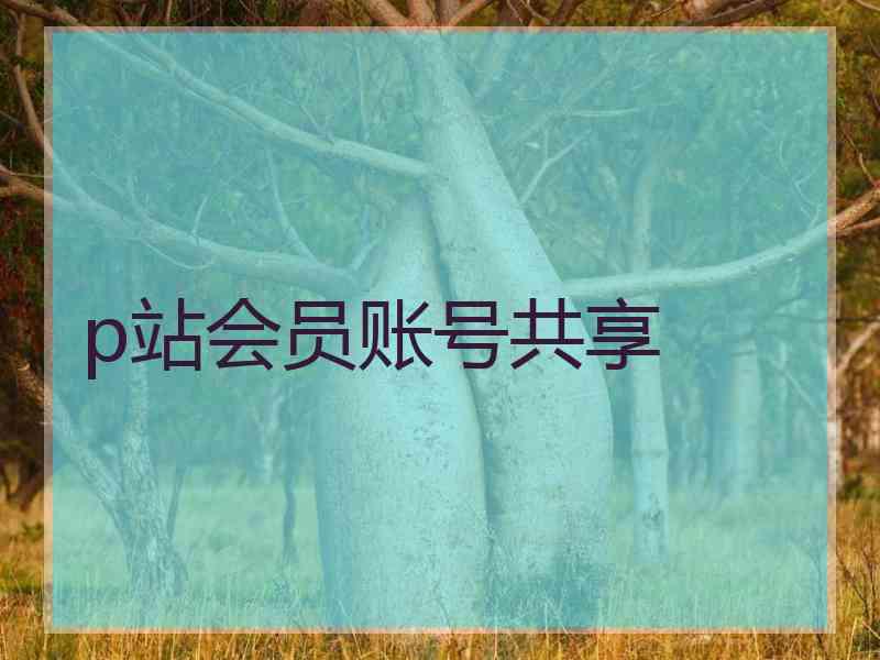 p站会员账号共享