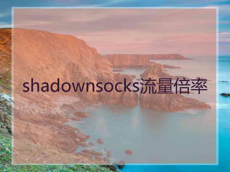 shadownsocks流量倍率