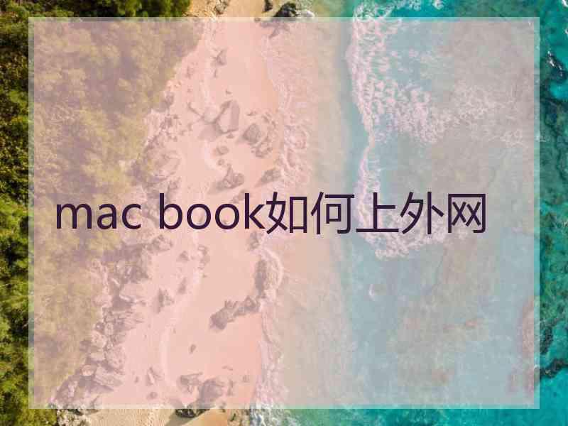 mac book如何上外网