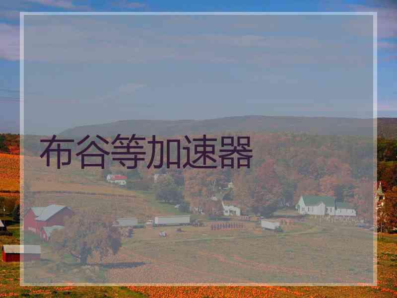 布谷等加速器