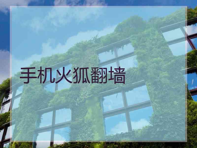 手机火狐翻墙