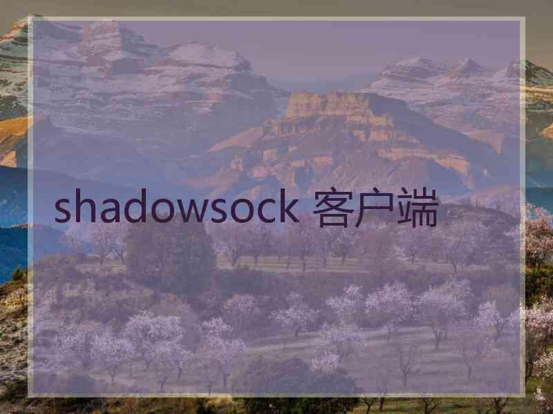 shadowsock 客户端