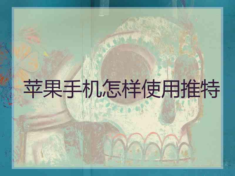 苹果手机怎样使用推特