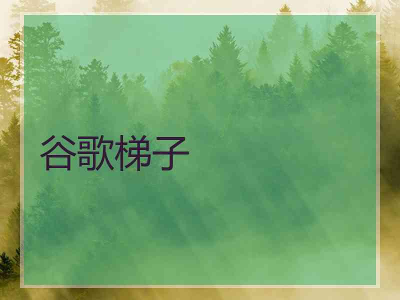 谷歌梯子