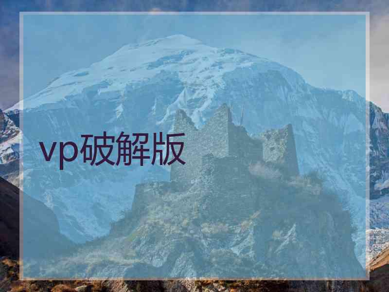 vp破解版
