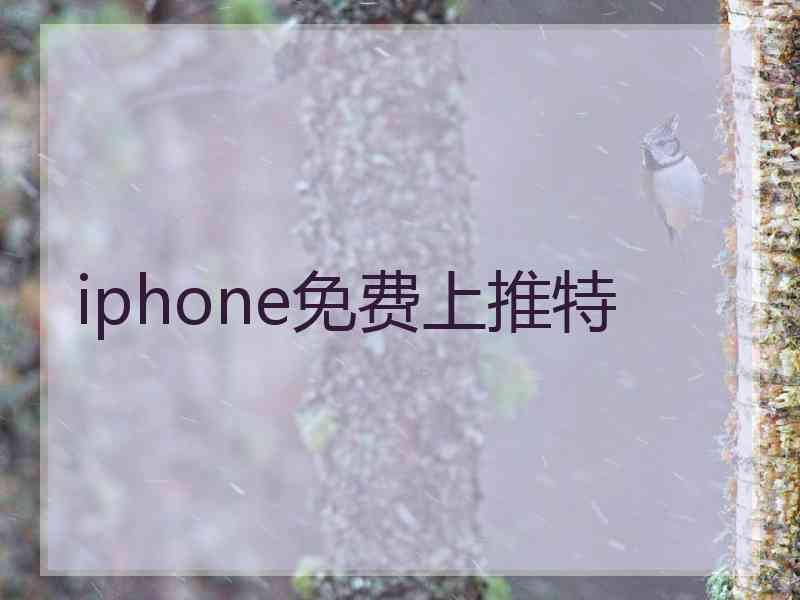 iphone免费上推特