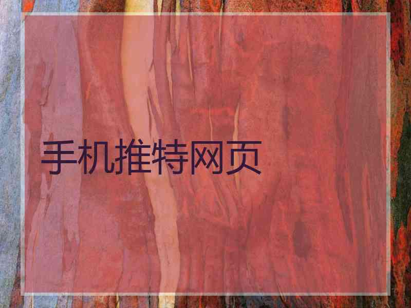 手机推特网页