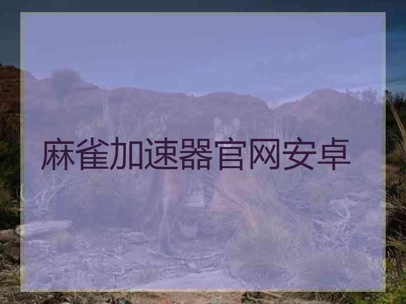 麻雀加速器官网安卓