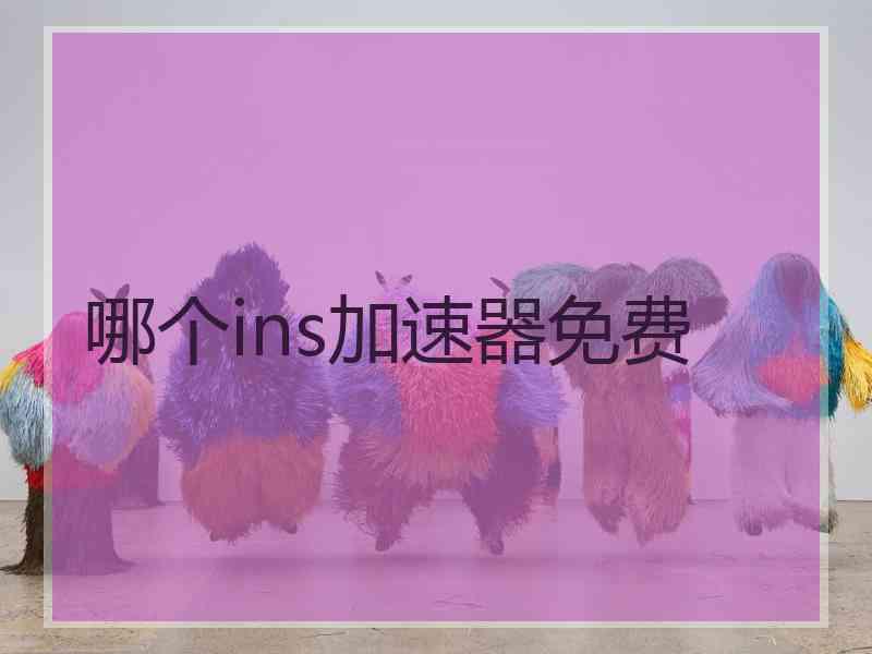 哪个ins加速器免费