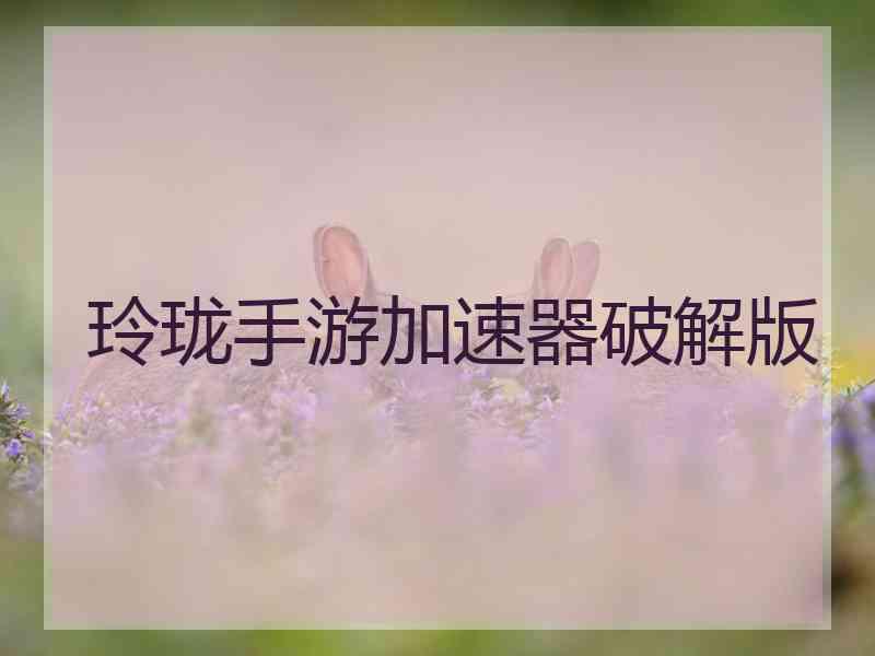 玲珑手游加速器破解版