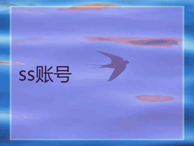 ss账号