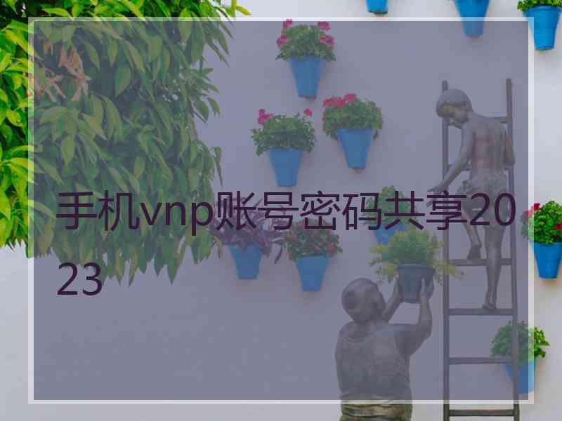 手机vnp账号密码共享2023