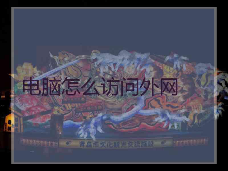 电脑怎么访问外网