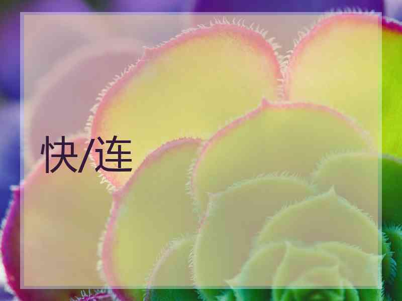 快/连