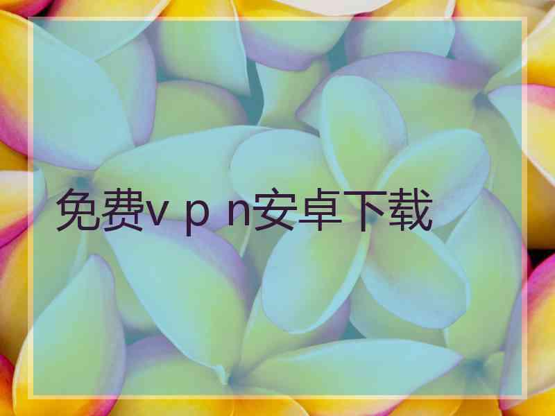 免费v p n安卓下载