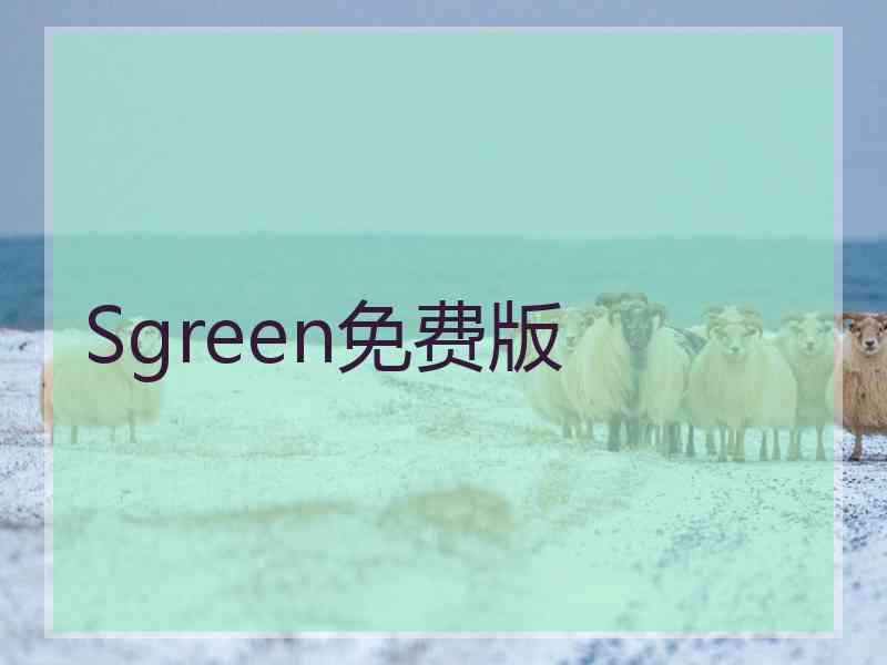 Sgreen免费版