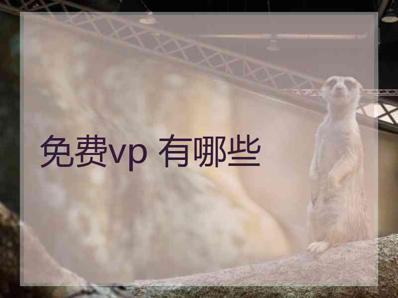 免费vp 有哪些