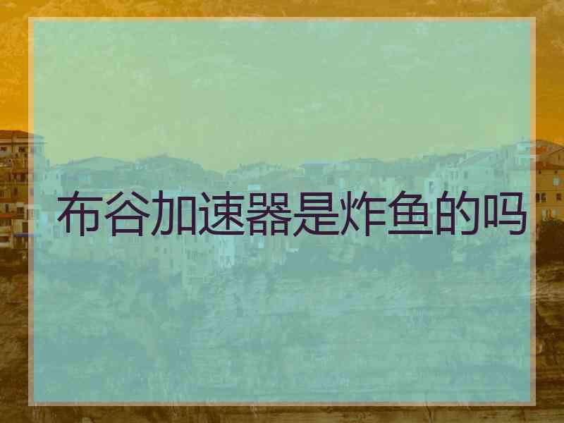 布谷加速器是炸鱼的吗