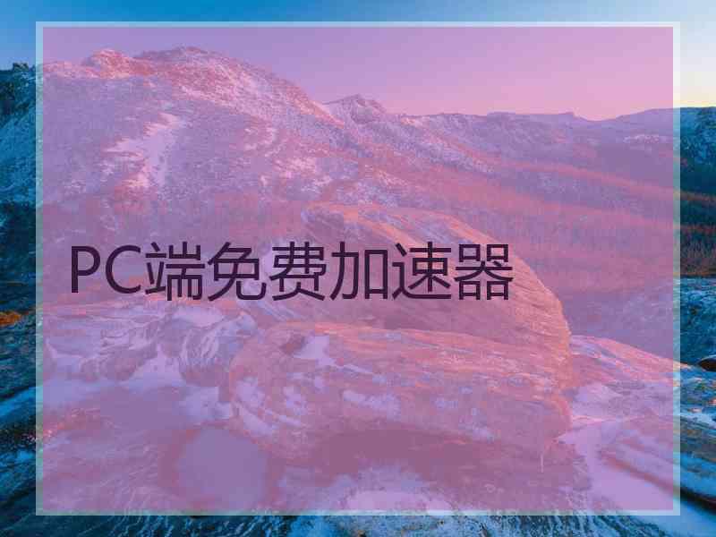 PC端免费加速器