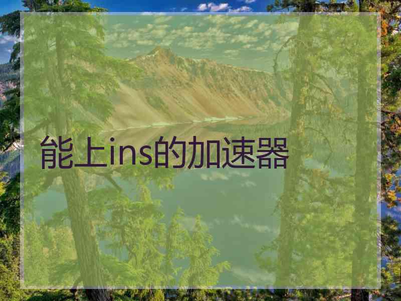 能上ins的加速器