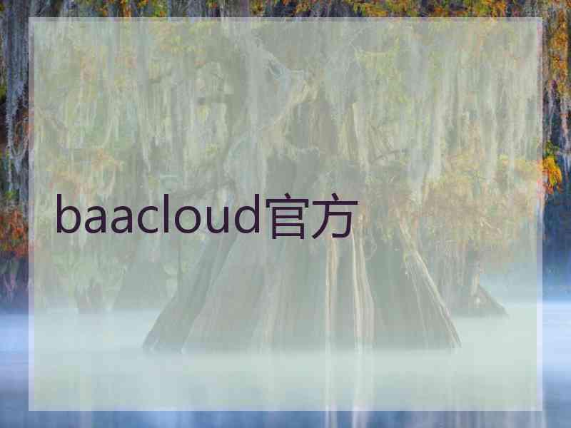 baacloud官方