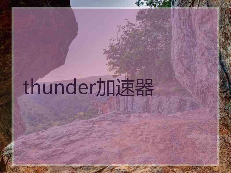 thunder加速器