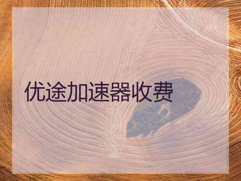 优途加速器收费