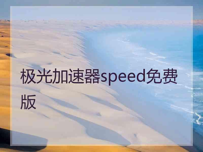 极光加速器speed免费版