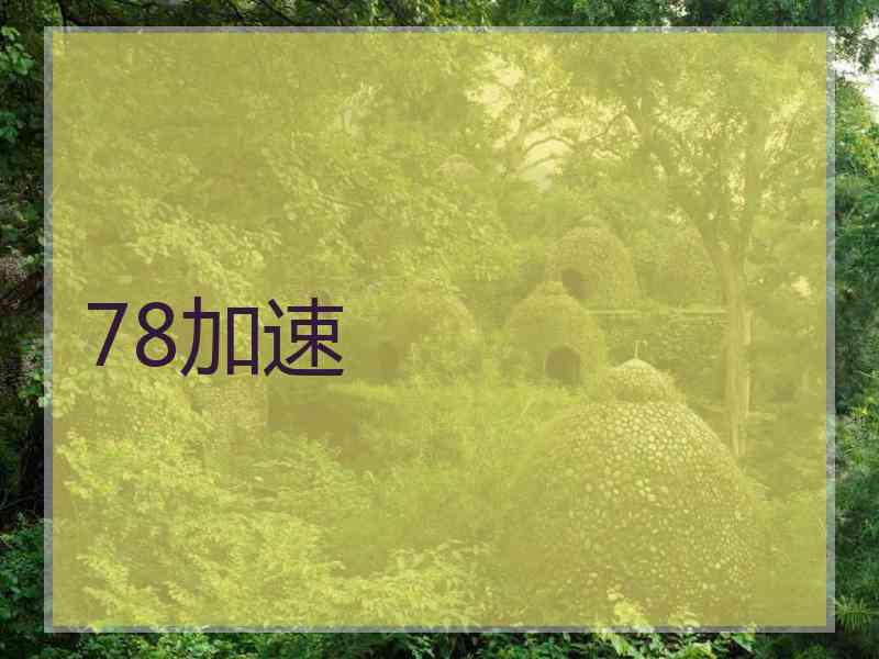 78加速
