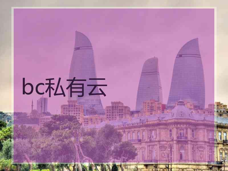 bc私有云