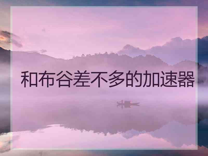 和布谷差不多的加速器